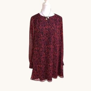 Walter Baker Dress Leopard Red & Black  (M)